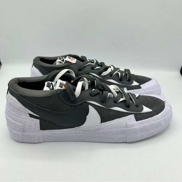 Nike Other - Nike Sacai Blazer Low Shoes Iron Grey White DD1877-002‎ Mens Size 10.5 New